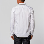 Shadow Dot Button-Up Shirt // White (3XL)