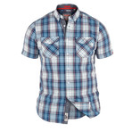 Duke Clothing Co. // Everett Twin Pocket Shirt // Blue Check (XL)