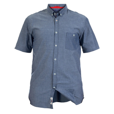 Elliott Chambray Short Sleeve Shirt // Denim Blue (S)