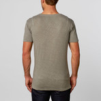 Rogue State // Ribbed Detail Tee // Frost Grey (L)