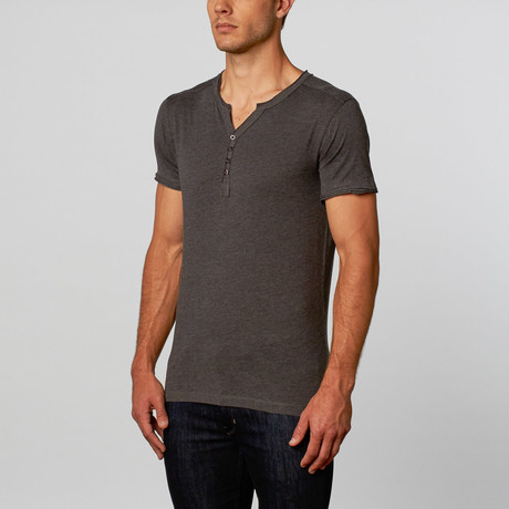 Rogue State // Henley Tee // Charcoal (S)