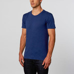 Rogue State // Ribbed Detail Tee // Navy (L)