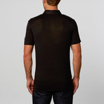 Rogue State // Polo Tee // Heather Black (2XL)