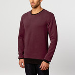 Cotton Sweatshirt // Burgundy (XL)
