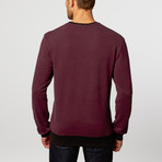 Cotton Sweatshirt // Burgundy (XS)