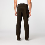 Folded Regular Fit Pants // Black (3XL)