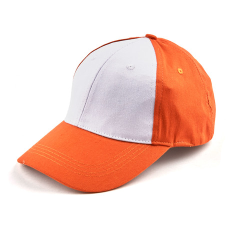 Fits Cap // White + Orange