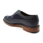 Siglo Suede Wingtip Brogue // Navy (UK: 7)