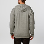 French Terry Back Hoodie // Dark Grey Heather (M)