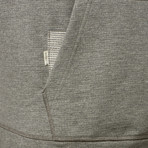 French Terry Back Hoodie // Dark Grey Heather (M)