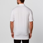 Logo Printed Pocket Knit Polo // White (2XL)