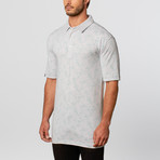 Nature Printed Polo // Chalk Heather (M)