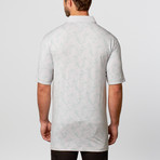 Nature Printed Polo // Chalk Heather (M)