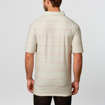 Micro Stripe Knit Polo // Persimmon (2XL)