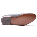 Textured Stud Loafer // Grey (Euro: 40)