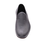 Textured Stud Loafer // Grey (Euro: 44)