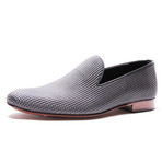 Textured Stud Loafer // Grey (Euro: 43)