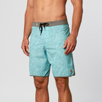 Printed Boardshort // Sea Foam (34)