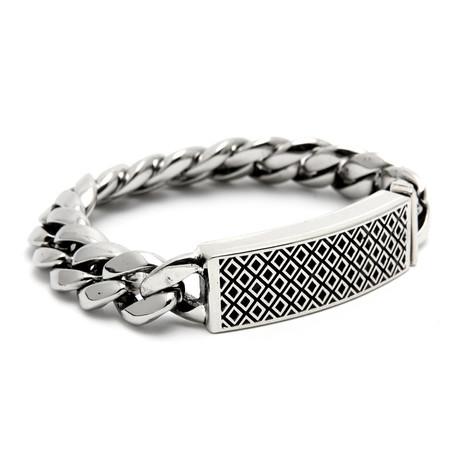 Diamond ID Bracelet // Stainless Steel