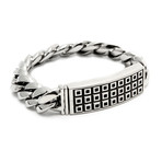 Tank Checker ID Bracelet // Stainless Steel