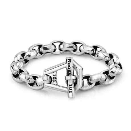 Large Octa Link Bracelet // Stainless Steel