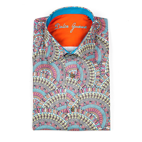 Oriental Button-Up Shirt // Multi (S)