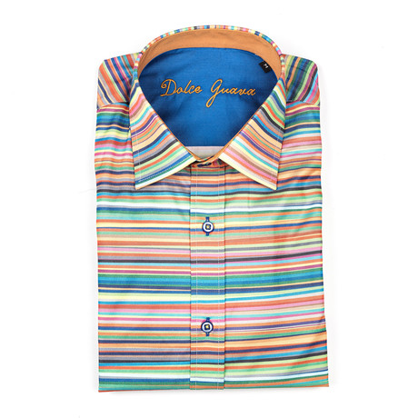 Digital Button-Up // Multi Stripe (S)