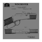 Winchester Magazine Fire Arm, 1888 // Grey (Print // 20"L x 20"W)