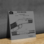 Winchester Magazine Fire Arm, 1888 // Grey (Print // 20"L x 20"W)