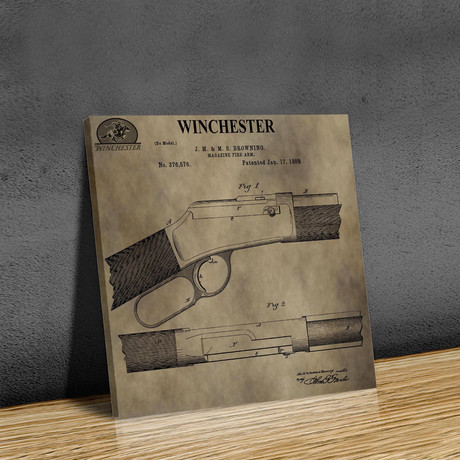 Winchester Magazine Fire Arm, 1888 (Print // 20"L x 20"W)