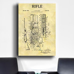 Straight Full Bolt Action Rifle, 1966 (Print // 18"L x 24"W)