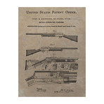 Browning Recoil Firearm, 1900 // Brown (Print // 18"L x 24"W)