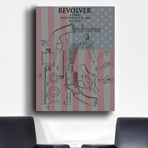 Revolver + Flag, 1856 (Print // 18"L x 24"W)