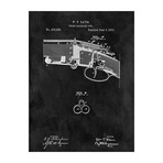 Three Barreled Gun, 1883 // Black (Print // 18"L x 24"W)