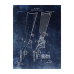 Colt Firearm Stock, 1859 // Blue (Print // 18"L x 24"W)