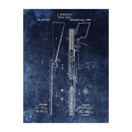 Parlor Rifle, 1881 // Blue (Print // 18"L x 24"W)