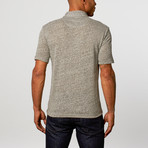 Natural Blue // Linen Polo // Charcoal (M)
