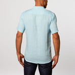 Short Sleeve Linen Shirt // Sky (M)