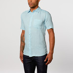Short Sleeve Linen Shirt // Sky (XL)
