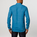 Long Sleeve Linen Modern Fit Shirt // Seaport (L)