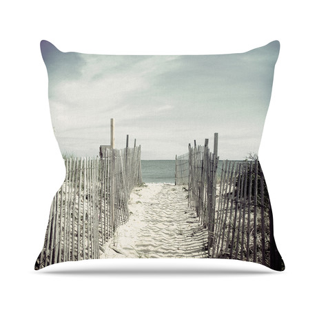 Welcome to the Beach Throw Pillow (16" x 16")