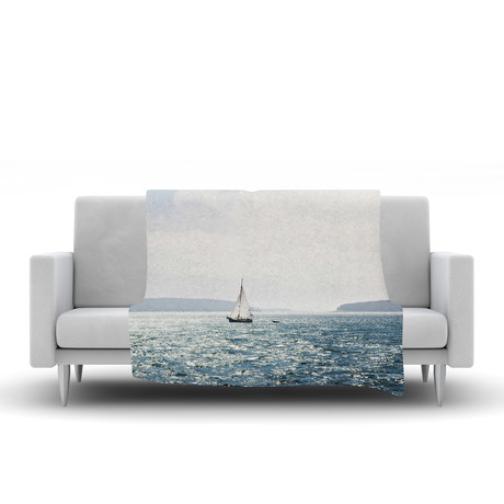 Sail the Sparking Seas Fleece Blanket (50" x 60")