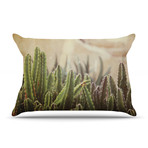 Green Grass Cactus Pillow Case (Standard: 30" x 20")