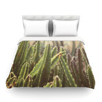 Green Grass Cactus Duvet Cover (Queen: 88" x 88")