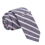 Jealousy on a Stick Tie + Tie Clip // Blue
