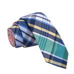 Illegal Blow To The Head Tie + Tie Clip // Blue