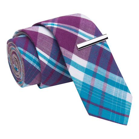 Studmuffin Tie + Tie Clip // Blue