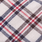 White Wedding  Tie + Tie Clip // White