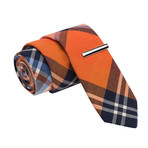 Officer Orange Tie + Tie Clip // Orange
