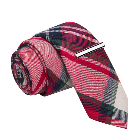 Pinkman's Revenge Tie + Tie Clip // Pink